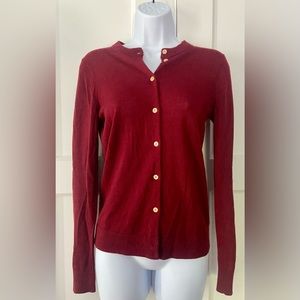 J. Crew The Caryn Cardigan in Red